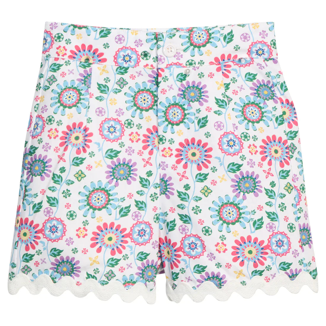 Bisby Girls Shorts Bellavista Blooms / 5 Bisby Girls Ric Rac Short - Bellavista Blooms