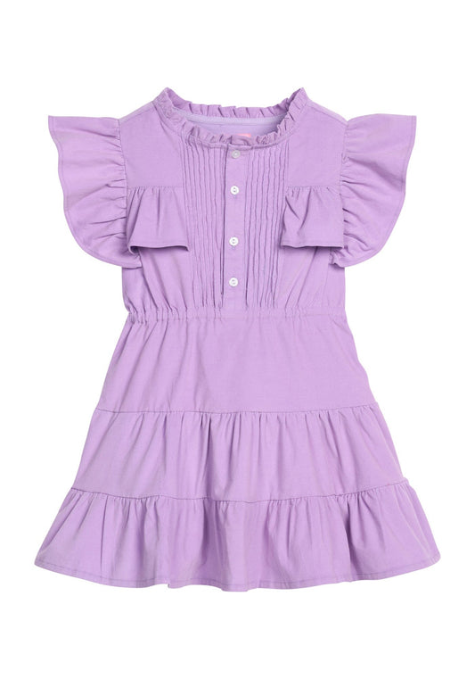 Bisby Girls Apparel / Dresses / Kids Lavender / 5 Bisby Girls Rodeo Dress - Lavender Corduroy