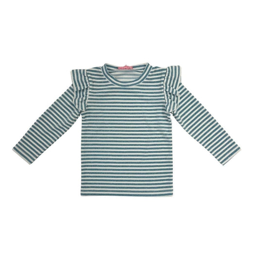 Bisby Girls Apparel / Shirts / Kids Icicle Stripe / 5 Bisby Girls Sadie Top - Icicle Stripe