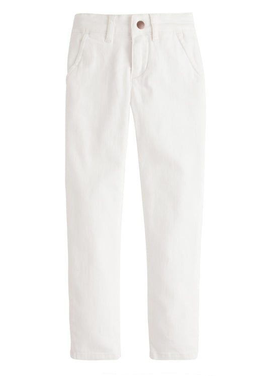 Bisby Girls Apparel / Pants / Kids Ivory / 5 Bisby Girls Twiggy Jean - Ivory Denim