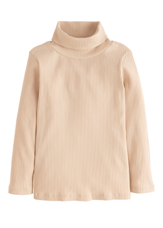 Bisby Ribbed Turtleneck - Oatmeal