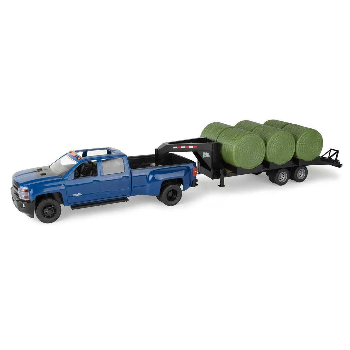Tomy Big Farm Chevy Pick Up w/Trailer & Hay Bales
