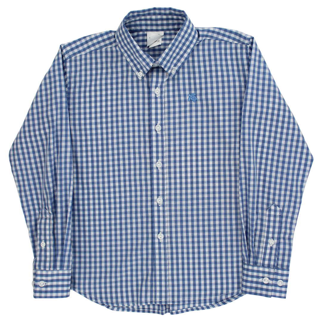 J Bailey Button Down Shirt - Blue Check