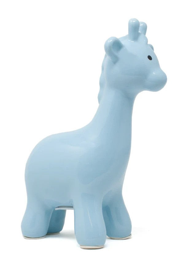 Child To Cherish Blue Medium Giraffe Bank
