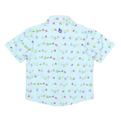 Blue Quail Clothing Co.BlueQuail Boys Everyday Short Sleeve Shirt - Boat RaceBabysupermarket