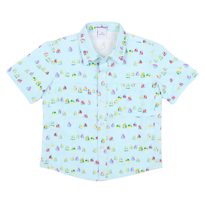 Blue Quail Clothing Co.BlueQuail Boys Everyday Short Sleeve Shirt - Boat RaceBabysupermarket