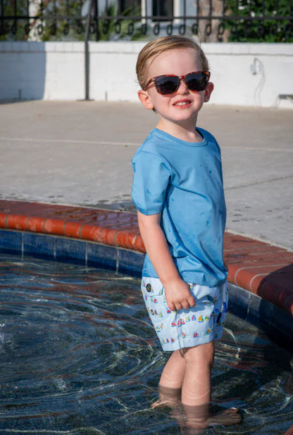 Blue Quail Clothing Co. BlueQuail Boys Graphic Performance Tee - Boat Race