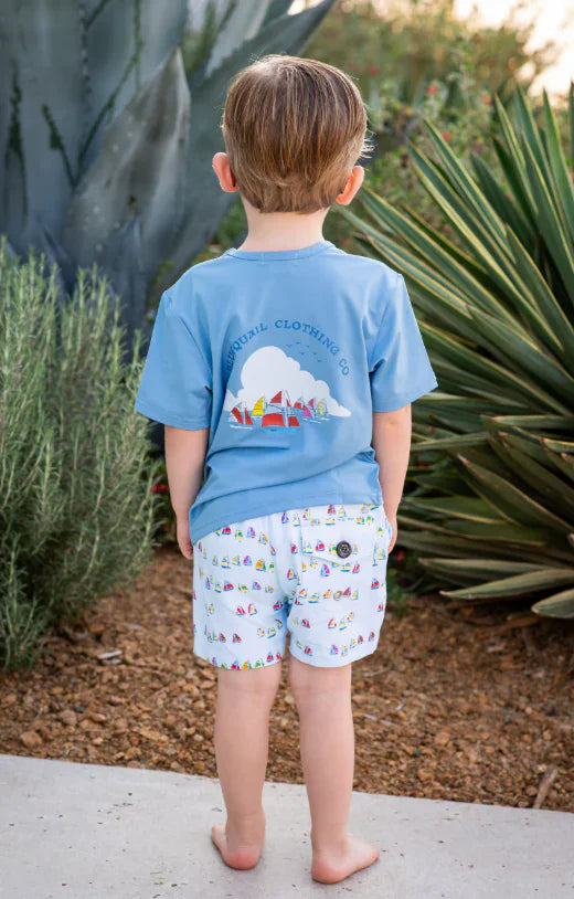 Blue Quail Clothing Co. BlueQuail Boys Graphic Performance Tee - Boat Race