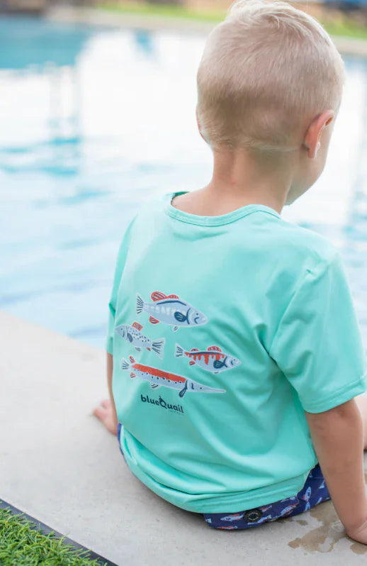 Blue Quail Clothing Co. BlueQuail Boys Graphic Performance Tee - Freshwater