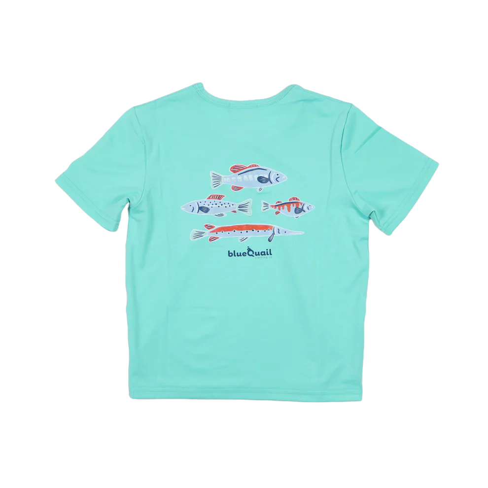 Blue Quail Clothing Co. Freshwater / 2 Toddler BlueQuail Boys Graphic Performance Tee - Freshwater