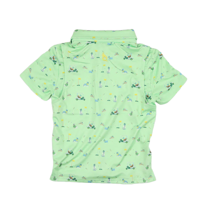 Blue Quail Clothing Co. BlueQuail Boys Performance Polo Shirt - Dogwood