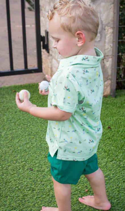 Blue Quail Clothing Co. BlueQuail Boys Performance Polo Shirt - Dogwood