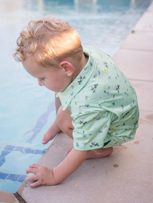 Blue Quail Clothing Co. BlueQuail Boys Performance Polo Shirt - Dogwood