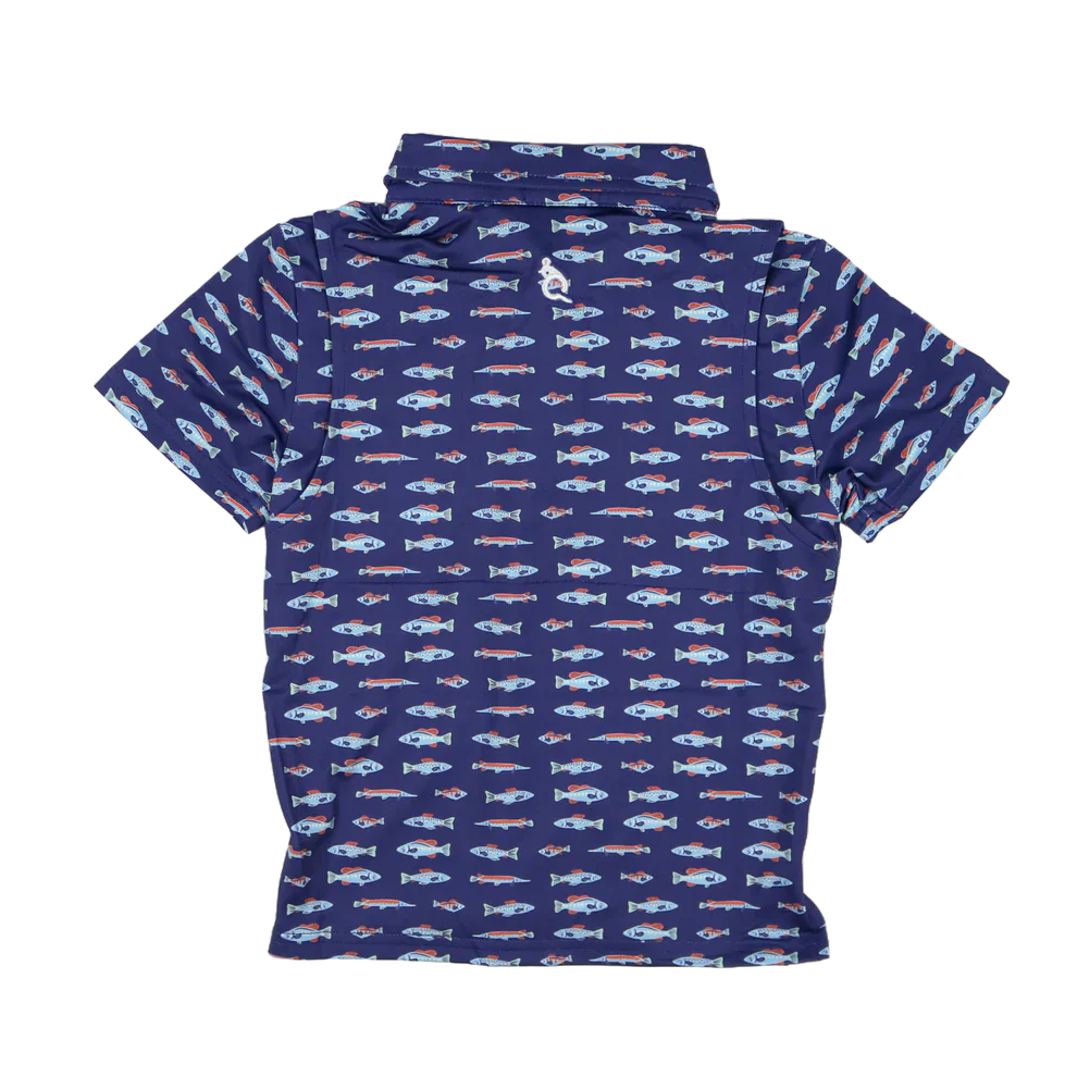 Blue Quail Clothing Co. BlueQuail Boys Performance Polo Shirt - Freshwater