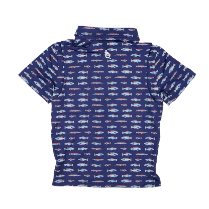 Blue Quail Clothing Co. BlueQuail Boys Performance Polo Shirt - Freshwater