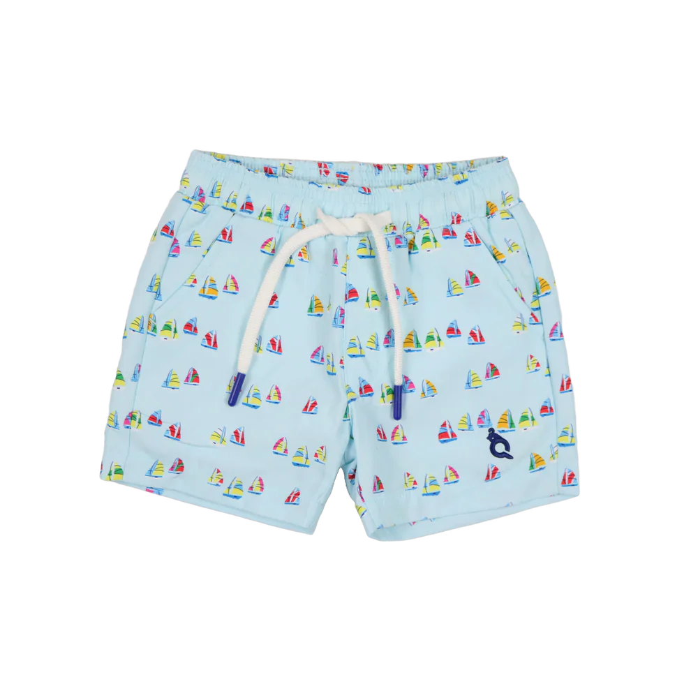 Blue Quail Clothing Co. Boat Race / 2 Toddler BlueQuail Boys Swim Trunk - Boat Race