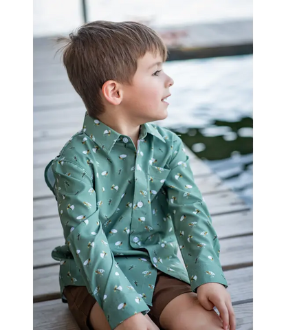 Blue Quail Clothing Co. Boys Shirts BlueQuail Clothing Co Boys Everyday Shirt - Fly Fishing