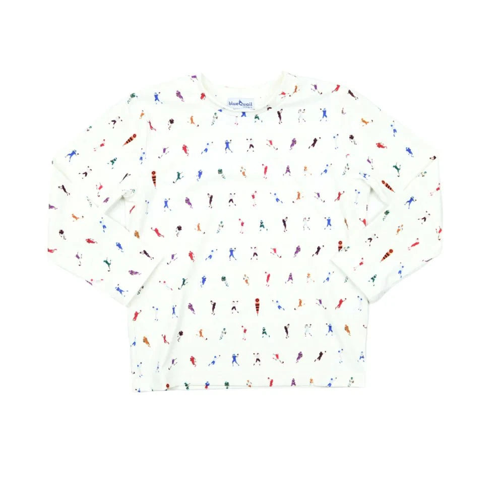 BlueQuail Clothing Co Boys First Down Long Sleeve Performance Tee