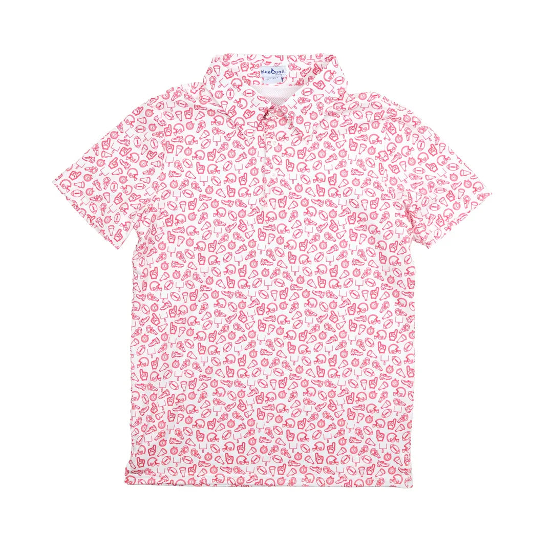 Blue Quail Clothing Co. Red / 2 Toddler BlueQuail Clothing Co Boys Performance Polo Shirt - Kickoff Red
