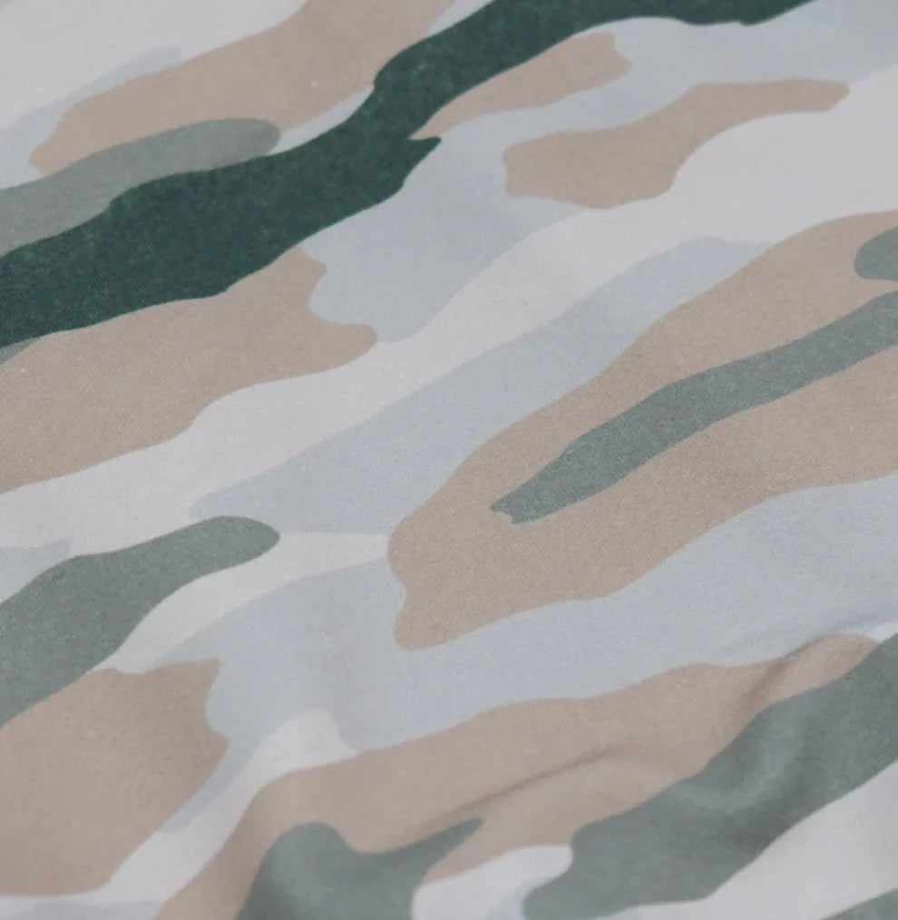 BlueQuail Clothing Co Boys Quilted Vest - Green/Khaki Classic Camo