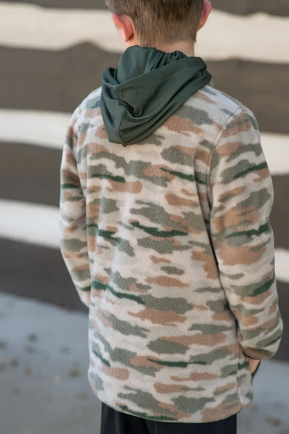 Blue Quail Clothing Co. BlueQuail Clothing Co Boys Sherpa Pullover - Classic Camo