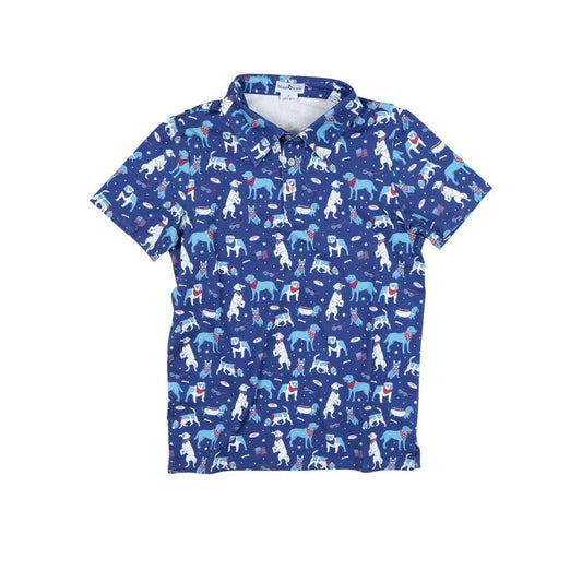 BlueQuail Clothing Co. Yankee Doodle Dogs Short Sleeve Polo