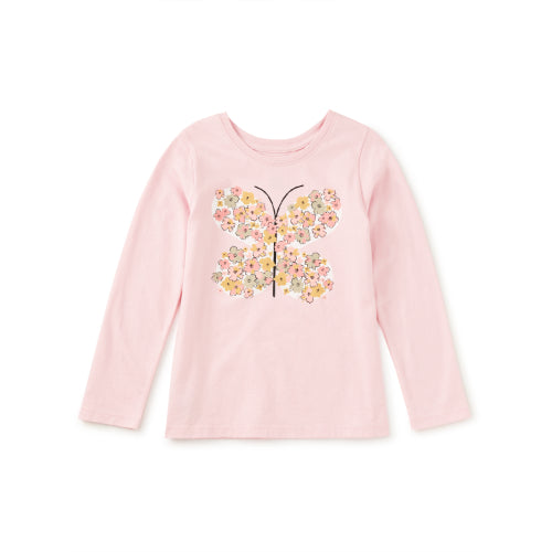 Tea Collection Tea Rose Butterfly Graphic Tee