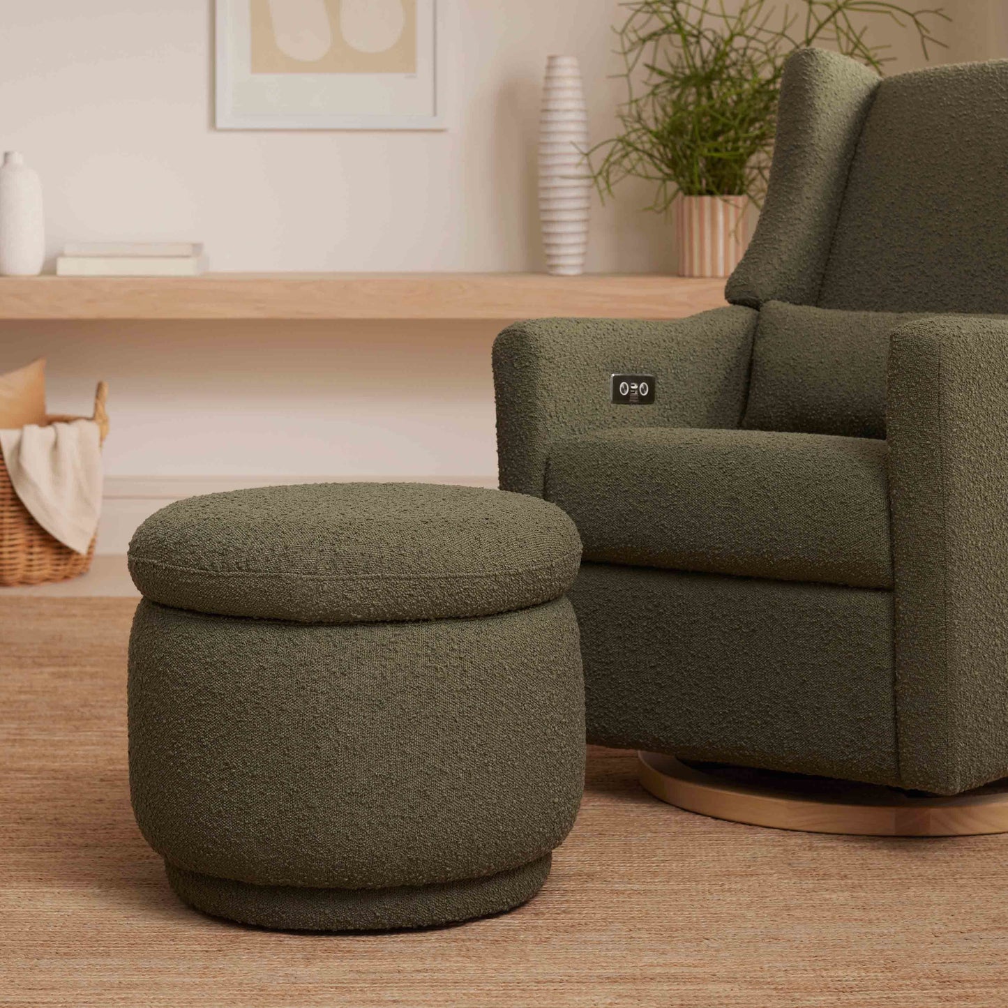 Babyletto Enoki Storage Ottoman in Boucle