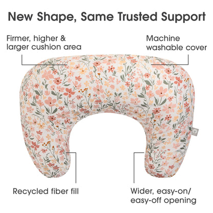 Boppy Nursing Pillow Pink Field Flowers
