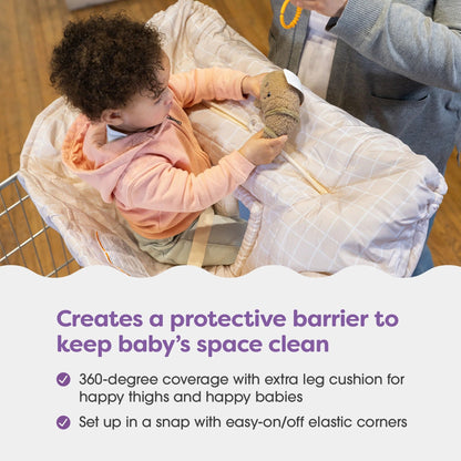 Boppy Shopping Cart Cover & High Chair Cover Croissant