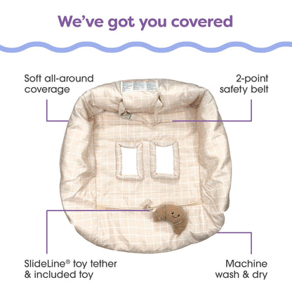 Boppy Shopping Cart Cover & High Chair Cover Croissant