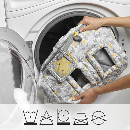 Boppy Shopping Cart & High Chair Cover Sunshine Gray