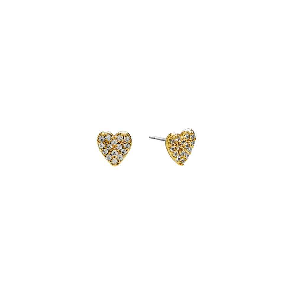 Brenda Grands JewelryBrenda Grands 18K Gold Dainty Diamond Heart StudsBabysupermarket
