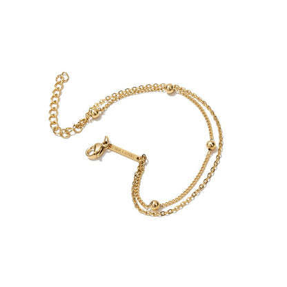 Brenda Grands Jewelry Apparel & Gifts 6" + 1.5" extender / 18K Gold Brenda Grands Double Bracelet