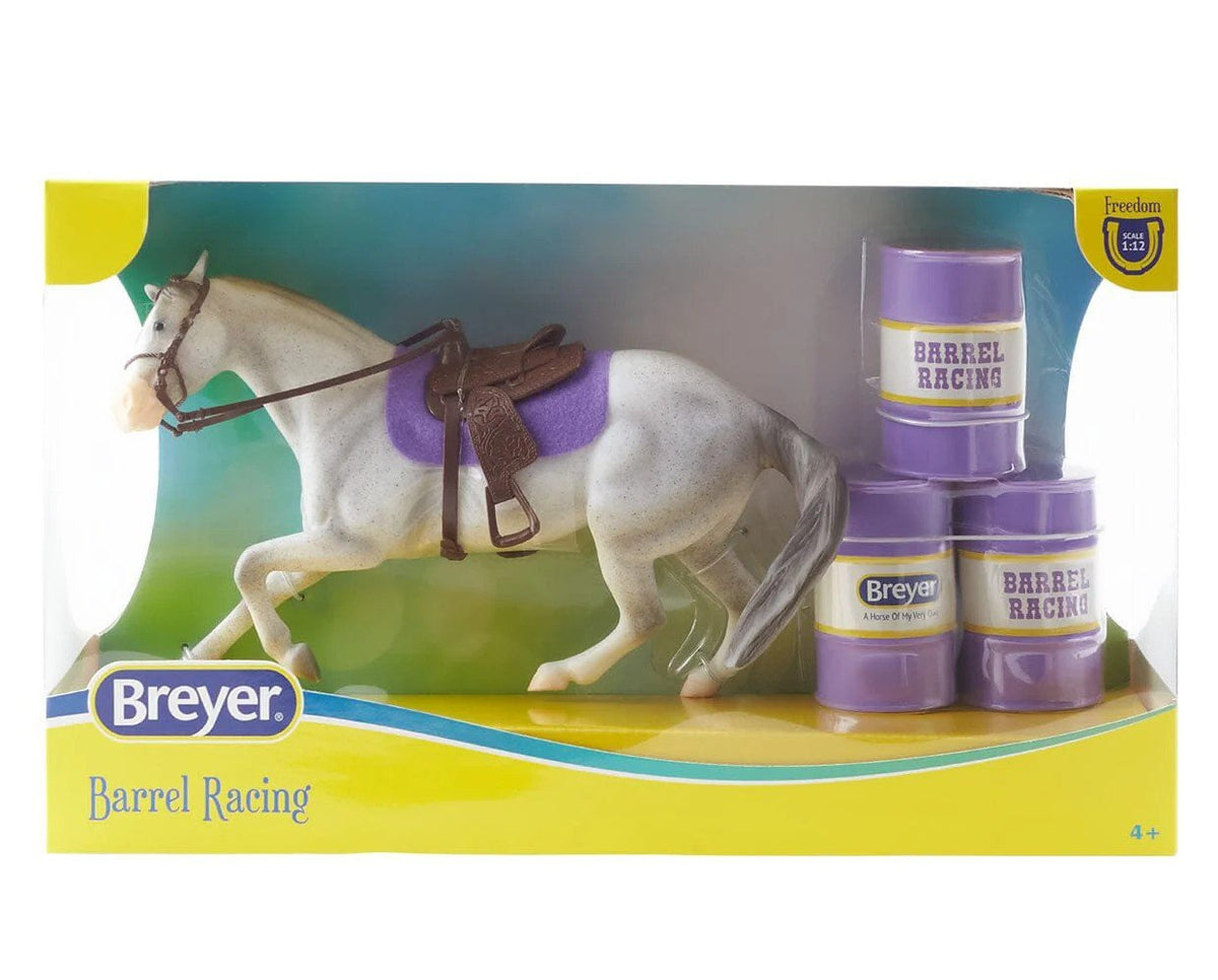 Reeves International Animal Figure Breyer Barrel Racing Set