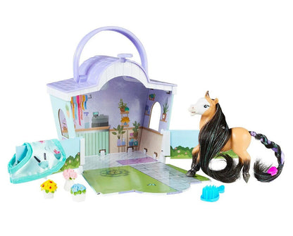 Reeves International Toys / Animal Figure Breyer Li'l Beauties Flower Shop Horse Playset