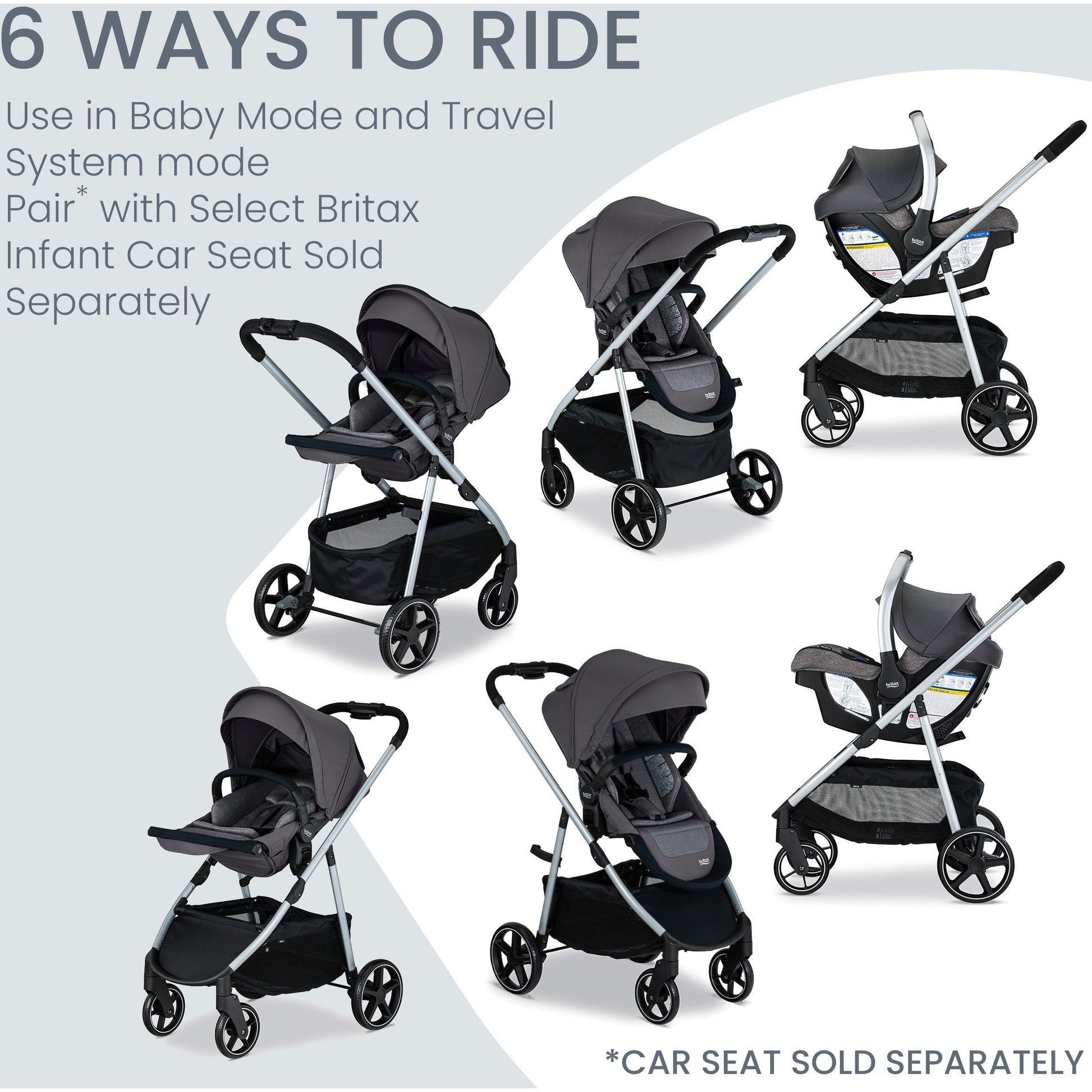 Britax Strollers - Single Britax Grove Modular Stroller