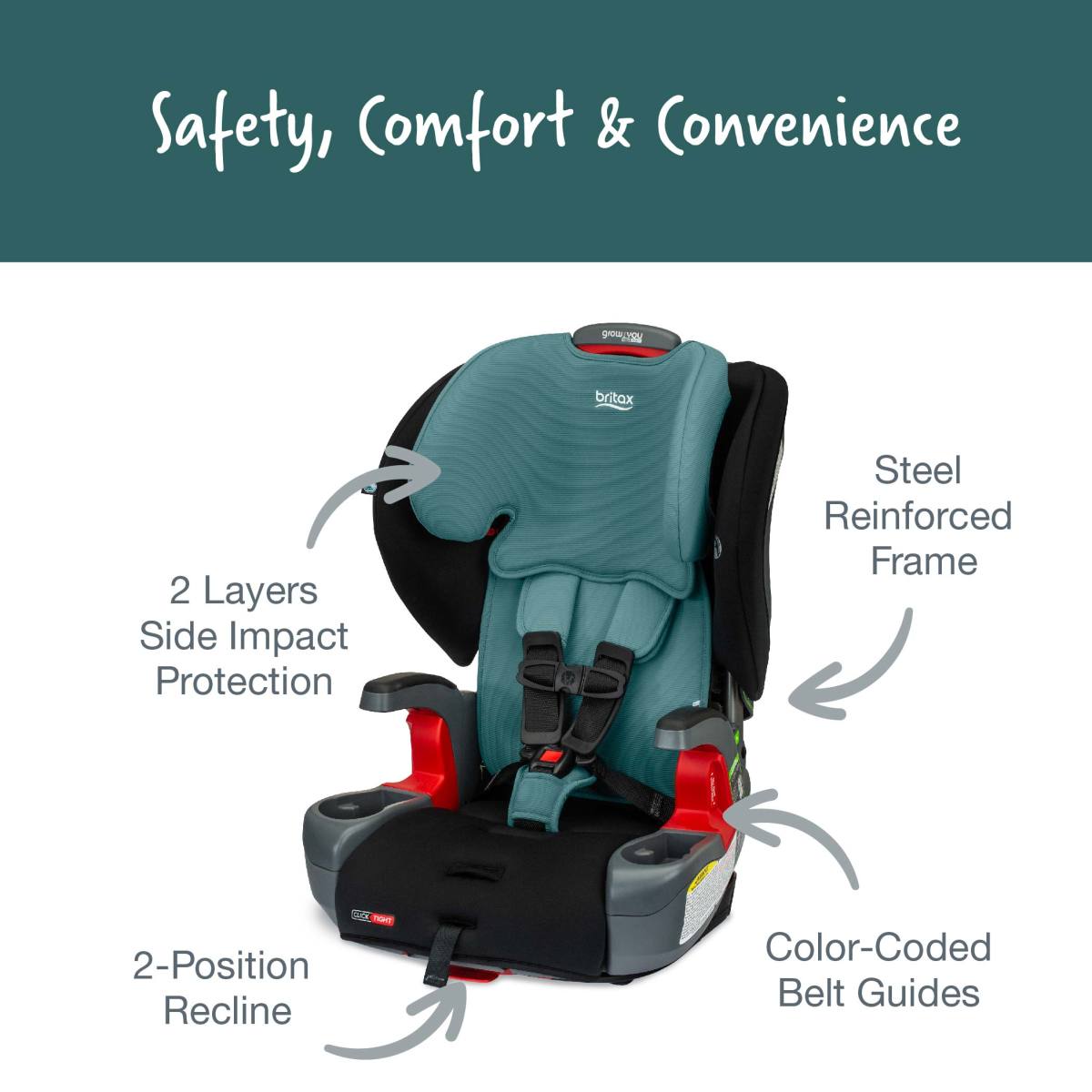 Britax Car Seats - Booster Britax Grow With You Clicktight Harness-to-Booster Seat