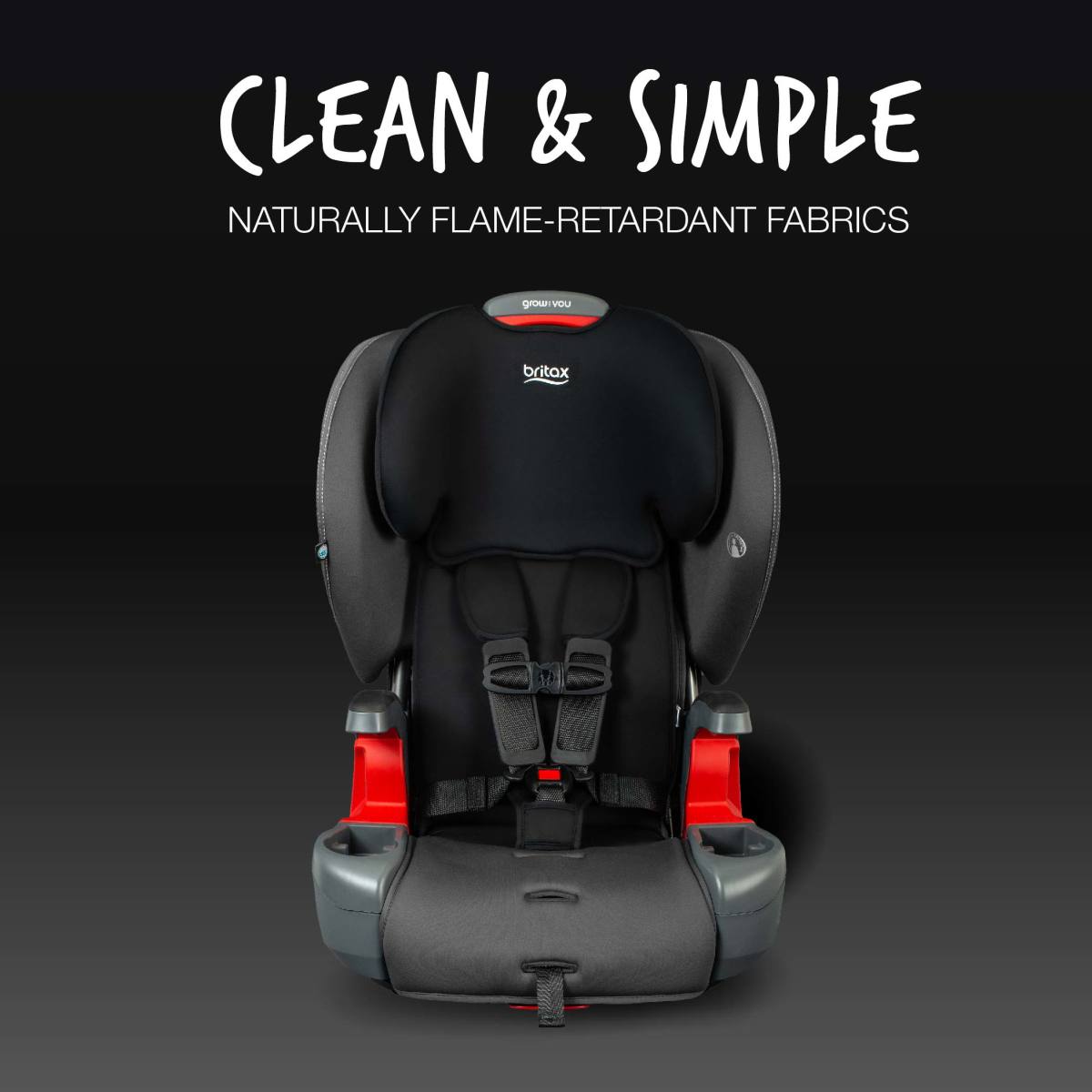 Britax Car Seats - Booster Mod Black Britax Grow With You Harness-to-Booster with Safewash