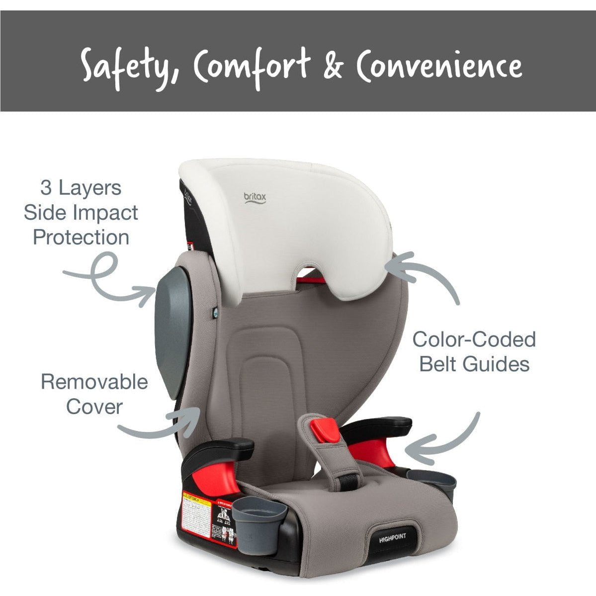 BritaxBritax Highpoint Backless Belt-Positioning Booster Seat with SafewashBabysupermarket