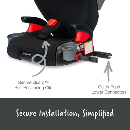 BritaxBritax Highpoint Backless Belt-Positioning Booster Seat with SafewashBabysupermarket