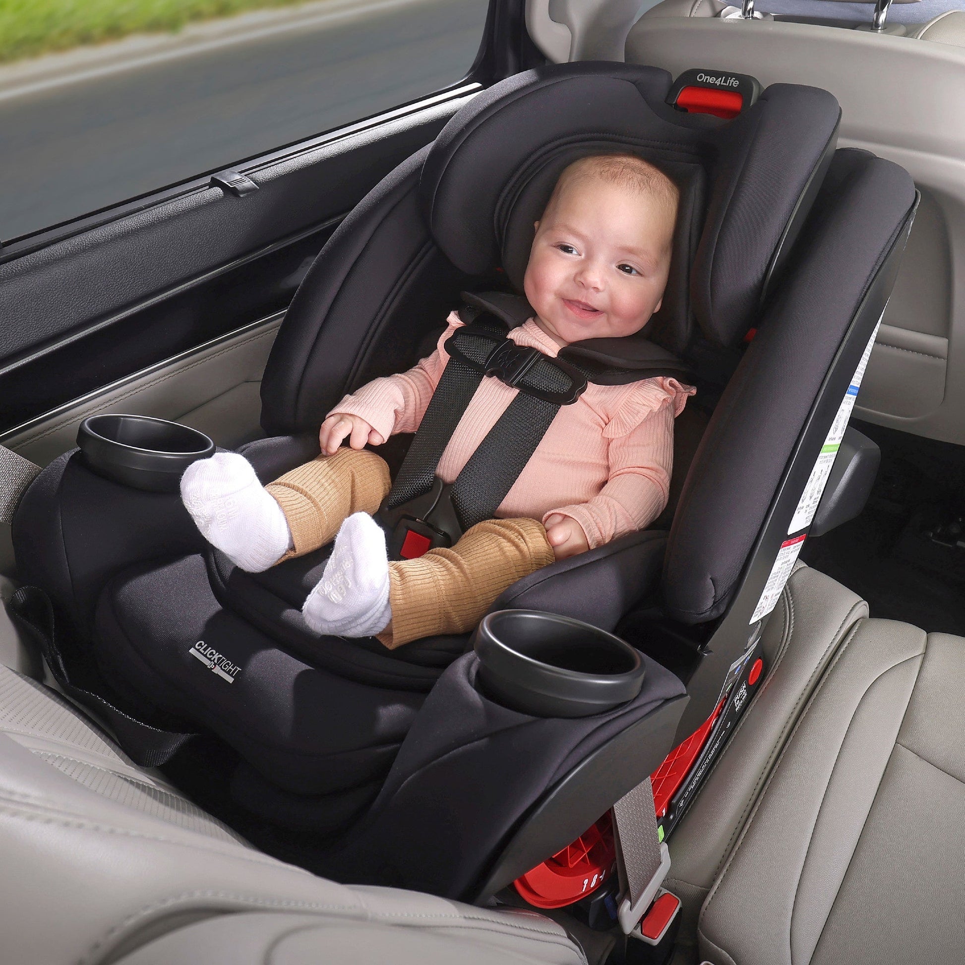Britax Car Seats - Convertible Britax One4Life All-in-One Car Seat with ClickTight Installation + SafeWash Fabrics