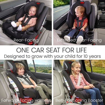Britax Car Seats - Convertible Britax One4Life All-in-One Car Seat with ClickTight Installation + SafeWash Fabrics