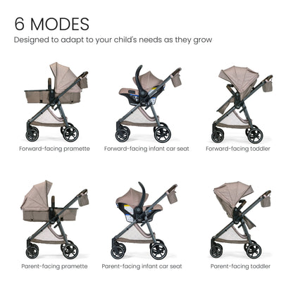 Britax Strollers - Travel Systems Britax Phases Travel System with Arbor Infant Car Seat + StayTight Base