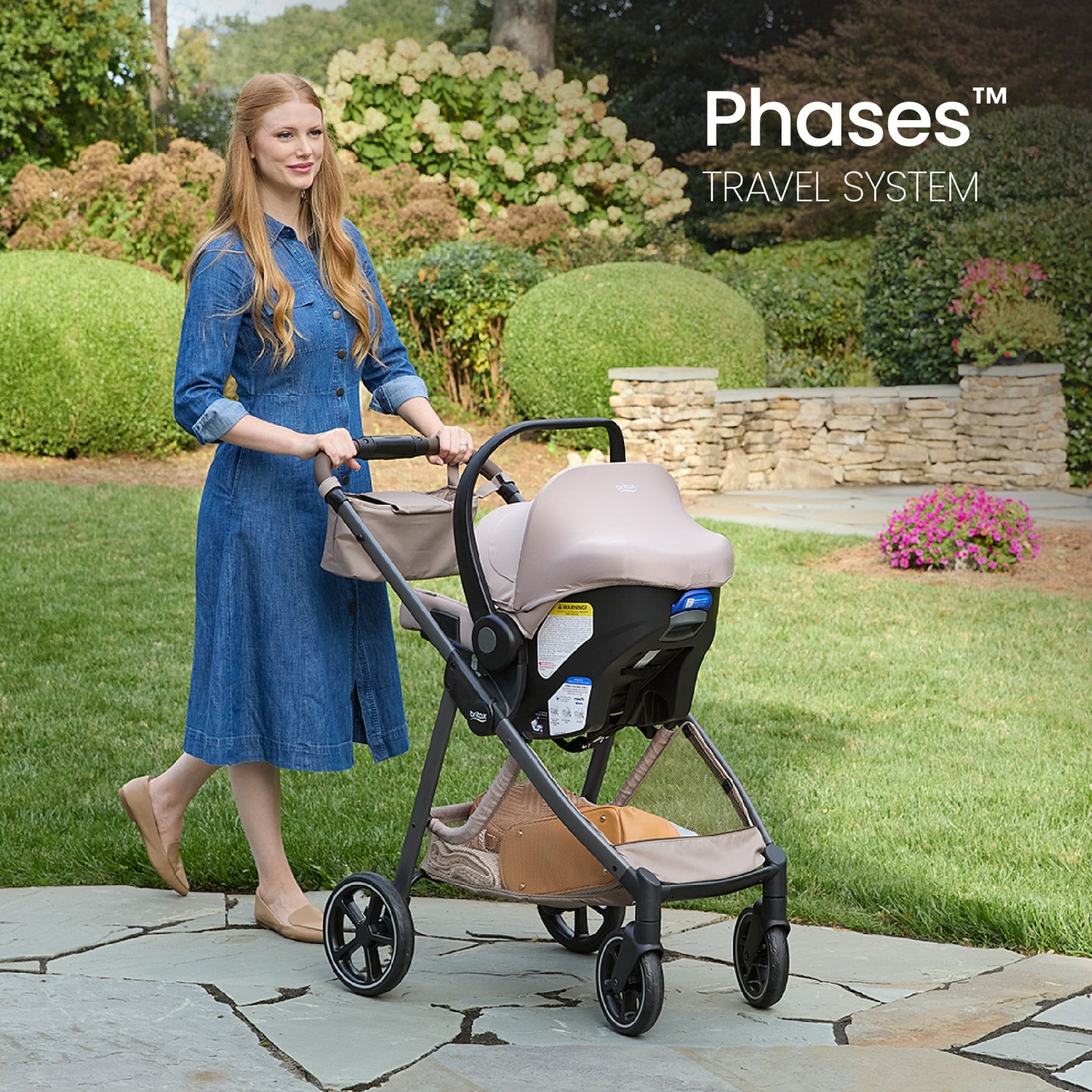 Britax Strollers - Travel Systems Britax Phases Travel System with Arbor Infant Car Seat + StayTight Base