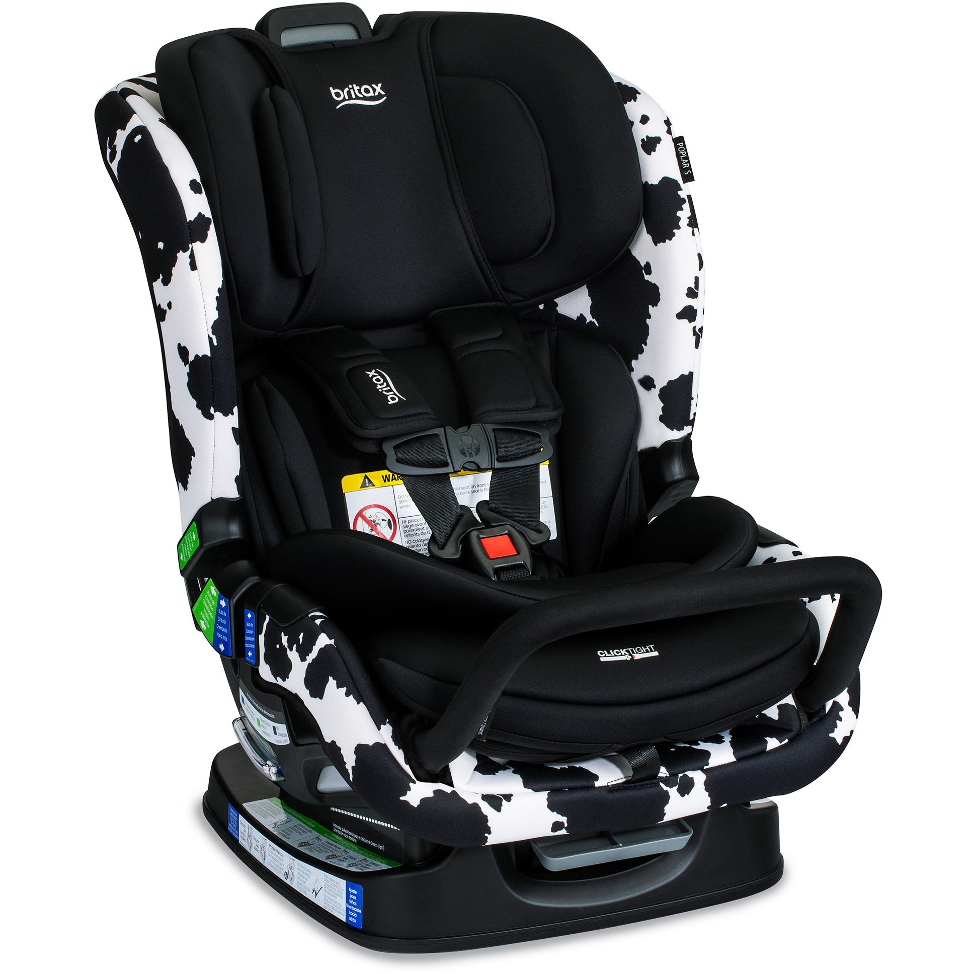 Britax Car Seats - Convertible Cowmooflage Britax Poplar S Convertible 2-in-1 Car Seat with ClickTight