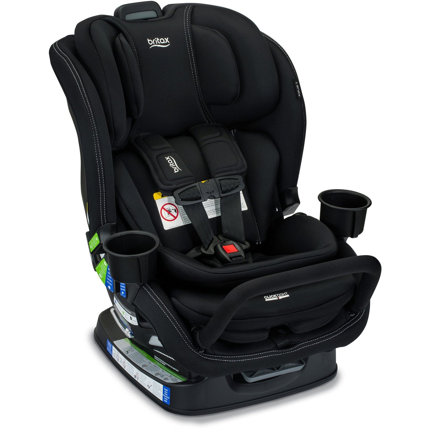 Britax Car Seats - Convertible Onyx Britax Poplar S Convertible 2-in-1 Car Seat with ClickTight