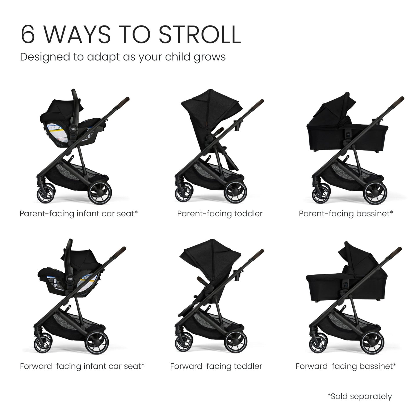 Britax Strollers - Single Britax Prism Full-Size Modular Stroller