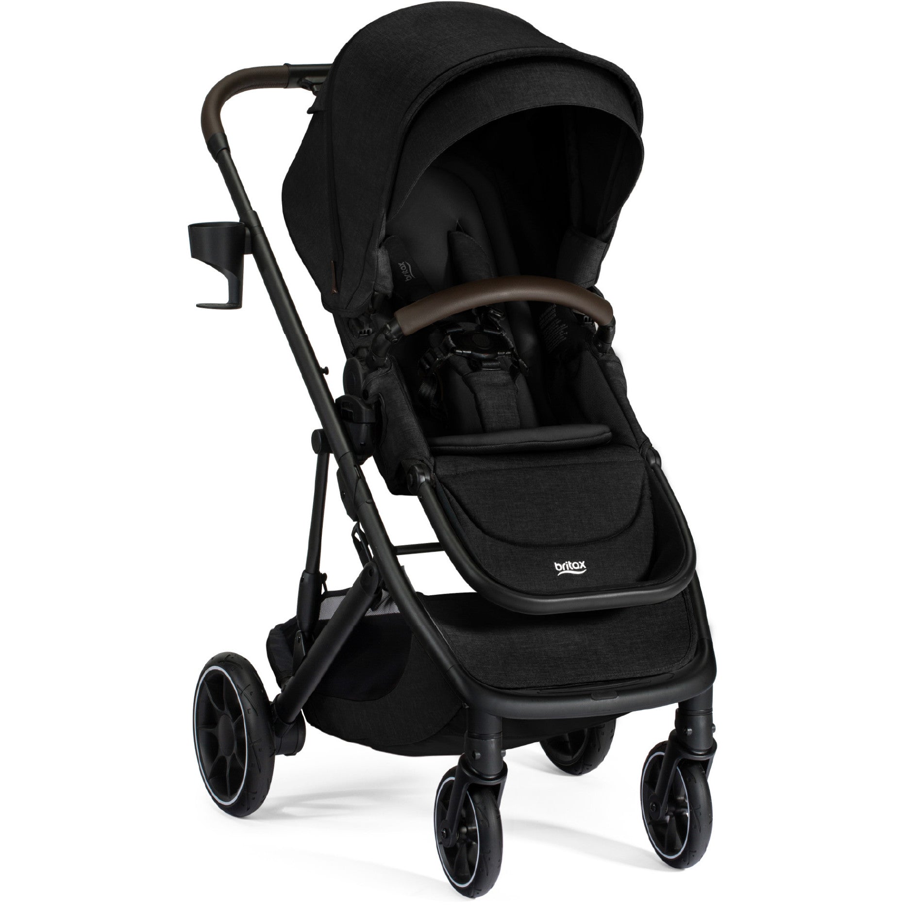 Britax Strollers - Single Raven Black Britax Prism Full-Size Modular Stroller