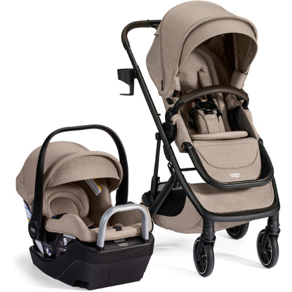 Britax Strollers - Travel Systems Teak Britax Prism Full-Size Travel System with Willow S Infant Car Seat + Alpine Base